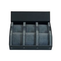 Rothenschild RS-3178-6-BL-GY Caja para guardar relojes Negro-gris [6]