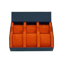 Rothenschild RS-3178-6-BLU-ORG Caja para guardar relojes Azul-naranja [6]
