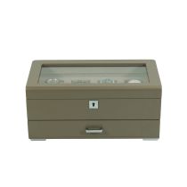 Rothenschild RS-3421-4-TA-TAN Caja de relojes Marrón [4] Con terciopelo beige + Cajón