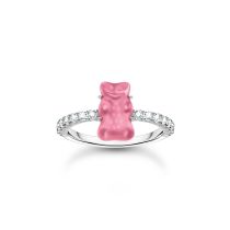 Thomas Sabo TR2459-052-9-52 Anillo de plata con osos de oro rosa y circonitas para señora