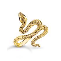 Thomas Sabo TR2483-427-39-56 Anillo de serpiente bañado en oro Tempting Romance Mujeres