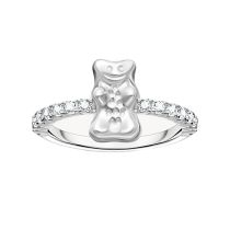 Thomas Sabo TR2504-051-14-56 Anillo con Haribo Oso de Oro y piedras Plata Mujer