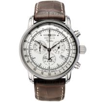 Zeppelin 7680-1 100 Años de Zeppelin Cronografo de la alarma Reloj Hombre 