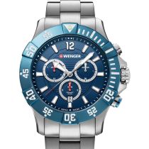 Wenger 01.0643.119 Seaforce Cronografo de buceo 43mm Reloj Hombre 20ATM