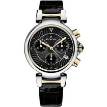 Edox 10220-357RC-NIR LaPassion Cronografo Reloj Mujer 35mm 5ATM