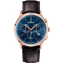 Edox 10236-37RC-BUIR Les Bémonts crono Complication 42mm Reloj Hombre 3ATM