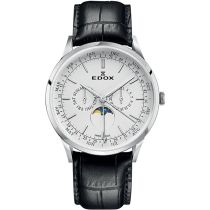 Edox 40101-3C-AIN Les Vauberts fase lunar 42mm Reloj Hombre 5ATM