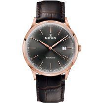 Edox 80106-37RC-GIR Les Vauberts Automatico 42mm Reloj Hombre 5ATM
