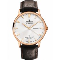 Edox 83015-37R-BIR Les Bemonts Automatico 42mm Reloj Hombre 3ATM