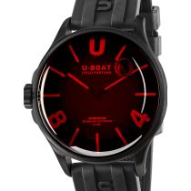 U-Boat 9306 Darkmoon Red Glass PVD Reloj Hombre 40mm 5ATM
