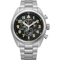 Citizen AT2480-81E Eco-Drive Super-Titanio Crono 43mm Reloj Hombre 10ATM