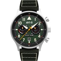 AVI-8 AV-4088-02 Carey Dual Time 44mm Reloj Hombre 5ATM