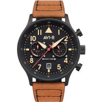 AVI-8 AV-4088-03 Carey Dual Time 44mm Reloj Hombre 5ATM