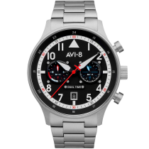 AVI-8 AV-4088-11 Carey Dual Time 44mm Reloj Hombre 5ATM