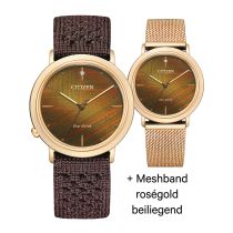 Citizen EM1003-48X Eco-Drive Elegance Ambiluna Reloj Mujer 34mm 5ATM