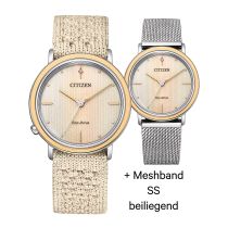 Citizen EM1006-40A Eco-Drive Elegance Ambiluna Reloj Mujer 34mm 5ATM