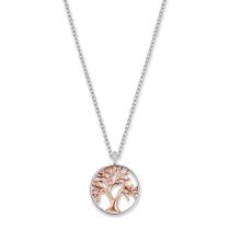 Engelsrufer ERN-LILTREE-BICOR Tree of Life Collar de mujer 40cm, ajustable