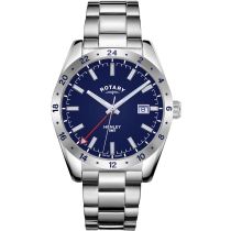 Rotary GB05176/05 Henley GMT hombres 40mm 10ATM