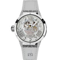 Haemmer GL-200-W White Flash Automatico Reloj Mujer 45mm 10ATM