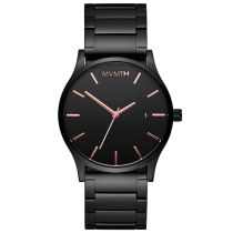 MVMT MM01-BBRG Clasico negro rosa 45mm Reloj Hombre 3ATM