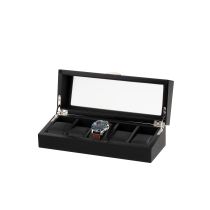 Rothenschild Caja de relojes RS-2375-5OAK para 5 relojes negro