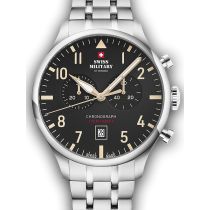Swiss Military SM34098.04 Vintage Cronografo Reloj Hombre 43mm 10ATM