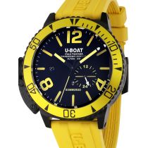 U-Boat 9668 Sommerso Yellow IPB Automatico Reloj Hombre 46mm 30ATM