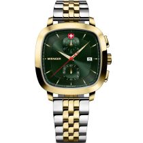 Wenger 01.1933.105 Reloj Hombre Vintage Clásico Cronógrafo 40mm 5ATM
