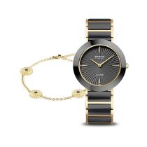 Bering 11435-732-GWP Reloj Mujer Set Black Ceramic 35mm 3ATM
