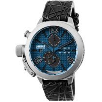 U-Boat 3003 Reloj Hombre Clásico Titanio Azul Automático Cronógrafo 45mm 10ATM