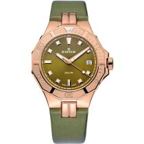Edox 53020-37RC-VR Delfin Diver Reloj Mujer 38mm 20ATM