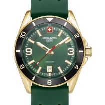 Swiss Alpine Military 7034.1818 Reloj Hombre Sierra Oro Verde 42mm 10ATM