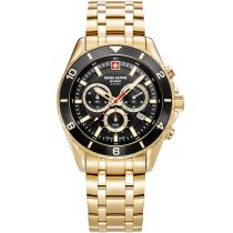 Swiss Alpine Military 7034.9117 Reloj Hombre Sierra Cronógrafo 43mm 10ATM