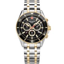 Swiss Alpine Military 7034.9147 Reloj Hombre Sierra Cronógrafo 43mm 10ATM