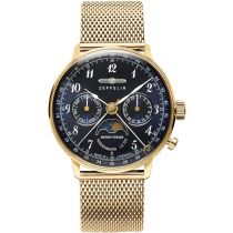 Zeppelin 7039M-2 Hindenburg LZ129 Fase Lunar Reloj Mujer 36mm 3ATM
