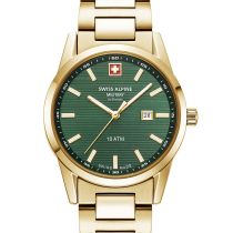 Swiss Alpine Military 7767.1114 Reloj Mujer Argos Oro Verde 34mm 10ATM