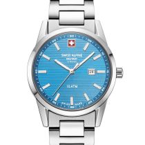 Swiss Alpine Military 7767.1131 Reloj Mujer Argos plata azul claro 34mm 10ATM