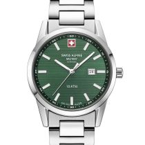 Swiss Alpine Military 7767.1134 Reloj Mujer Argos plata verde 34mm 10ATM