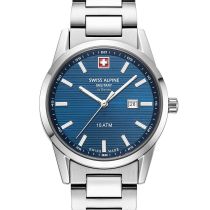 Swiss Alpine Military 7767.1135 Reloj Mujer Argos plata azul 34mm 10ATM