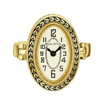 Bulova 97L188 Reloj Anillo Mujer 17mm 3ATM, Correa Ajustable 18,5 +4 mm