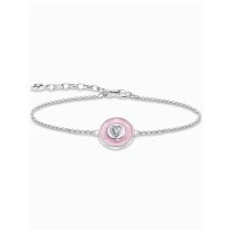 Thomas Sabo A2143-691-9-L19V Pulsera de plata con cuentas rosas