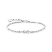 Thomas Sabo A2176-051-14-L19V Pulsera tenis infinito de plata con piedras blancas