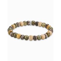 Thomas Sabo A2196-353-7-L19 Unisex Pulsera Labradorit y Crocodile Jasper