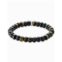 Thomas Sabo A2196-806-11-L19 Unisex Pulsera Obsidian y Ojo de tigre