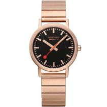 Mondaine A660.30314.16SBR Clásico Negro y Rosado 36mm 3ATM