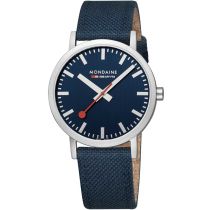 Mondaine A660.30360.40SBD Reloj Hombre Clásico SBB recyc. Textil 40mm 3ATM