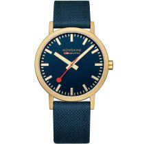 Mondaine A660.30360.40SBQ Clásico Azul y Oro 40mm 3ATM