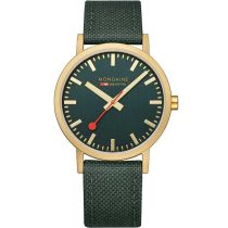 Mondaine A660.30360.60SBS Clásico Verde y Oro 40mm 3ATM