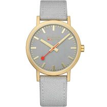 Mondaine A660.30360.80SBU Clásico Gris y Oro 40mm 3ATM