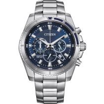 Citizen AN8201-57L Quarz Cronógrafo Reloj Hombre 44mm 10ATM